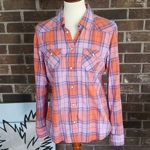 American Eagle Favorite Fit Plaid Shirt